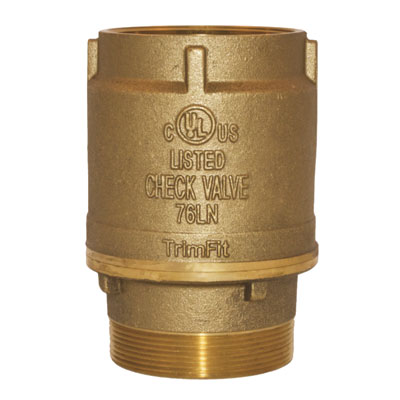 2-1/2 in. MNPT x GRV Sprinkler System Check Valve - cULus/FM Questions & Answers
